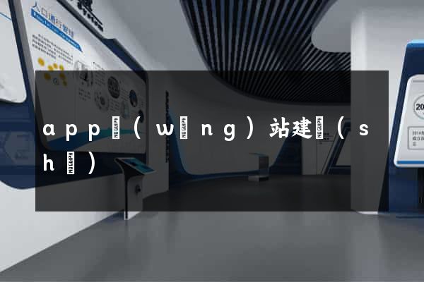 app網(wǎng)站建設(shè)