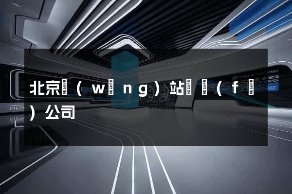 北京網(wǎng)站開發(fā)公司