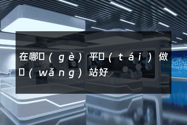 在哪個(gè)平臺(tái)做網(wǎng)站好