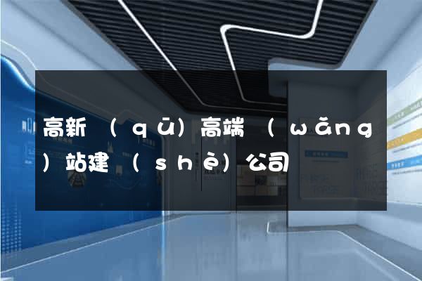 高新區(qū)高端網(wǎng)站建設(shè)公司