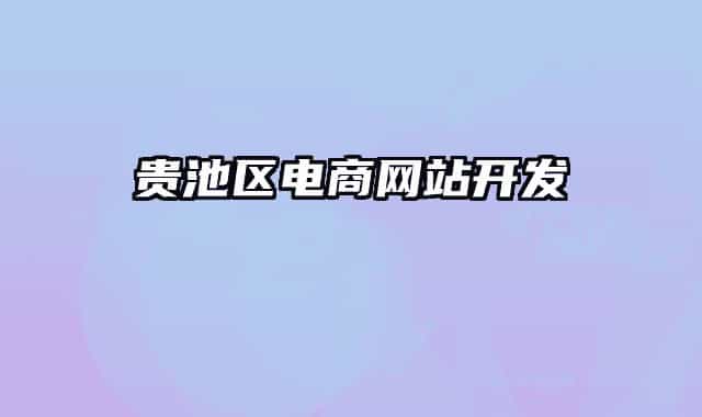 貴池區(qū)電商網(wǎng)站開(kāi)發(fā)